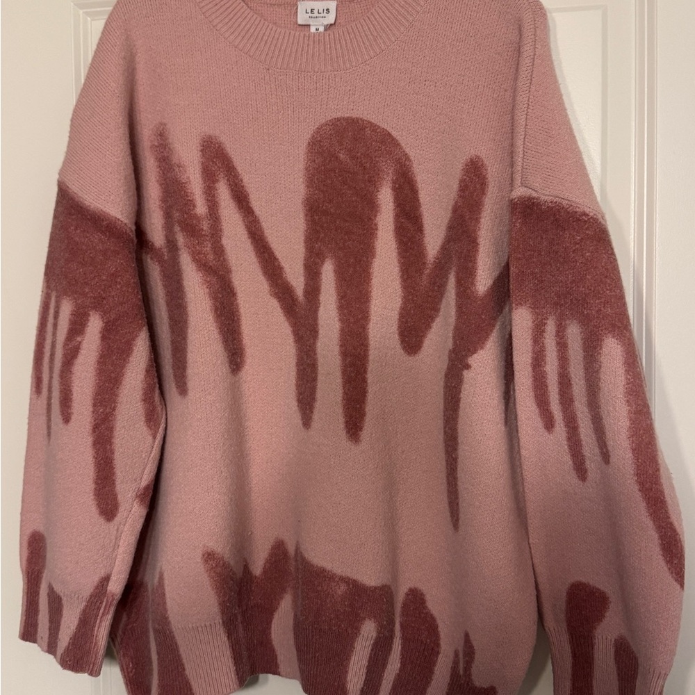 Le Lis Blush Abstract Women's Sweater - Picture 5 of 5